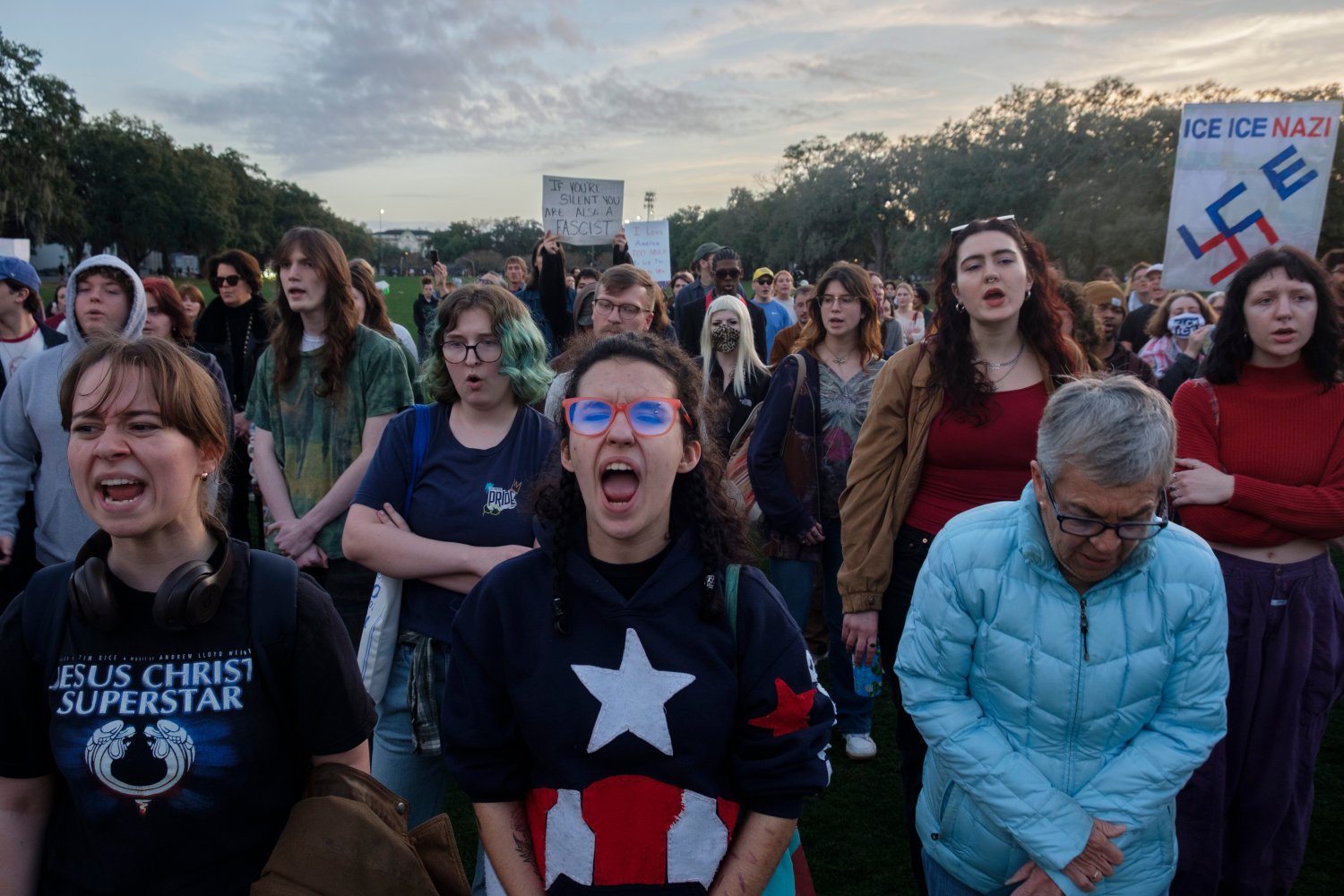 Reporter notebook: ICE protest at Forsyth Park